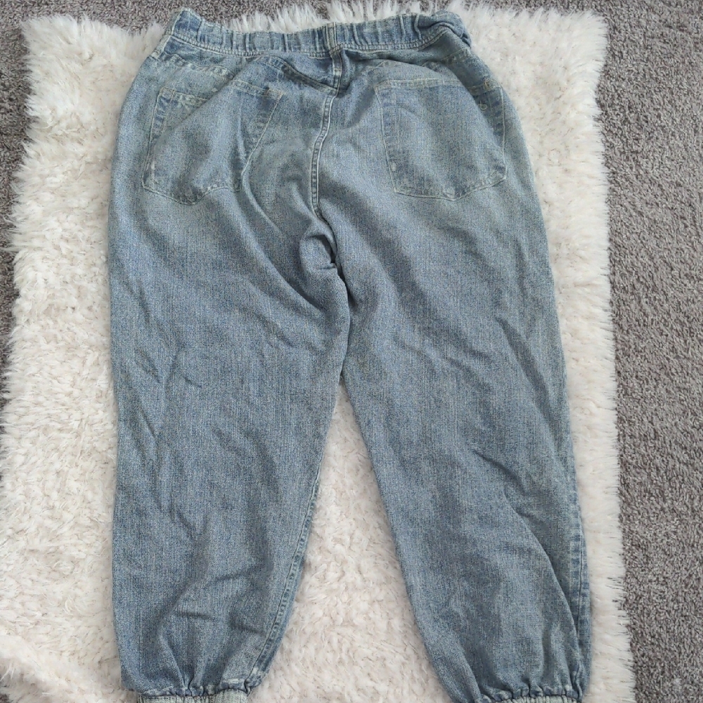 Rag & Bone Miramar Light Blue Denim Joggers Size L - Picture 9 of 10
